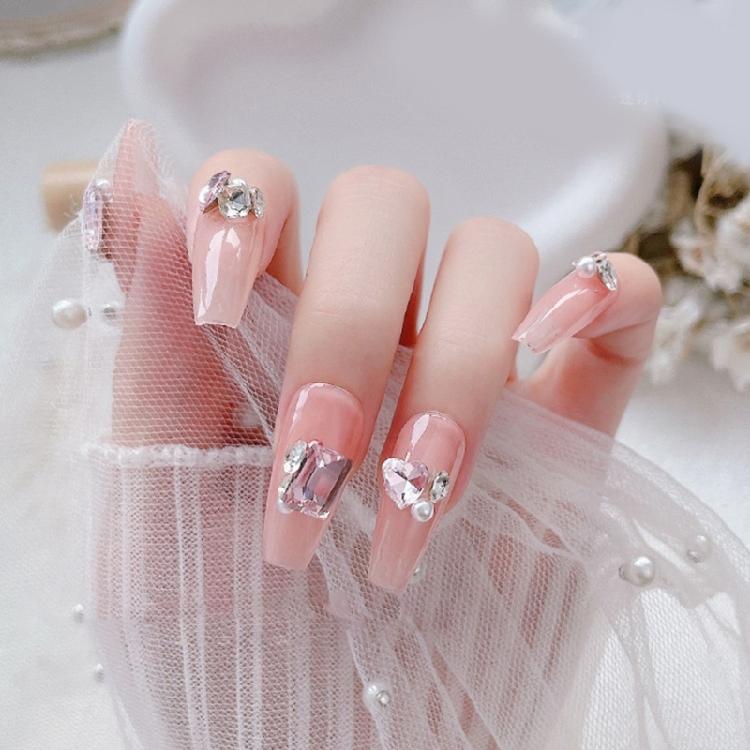 Nail Decoration Art Jewelry Glass Crystal Pendant Manicure Glitter Diamond Tips