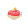 FRCOLOR Candy Toy Donut PU 7 Dessert Food Sample Toy Model, Donuts, Large, Pieces, Toy,