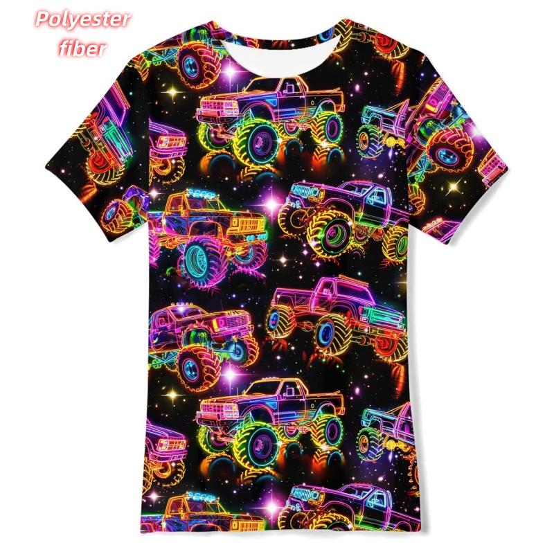 3D Printed Colorful Geometry T-Shirt For Men Music Cat Pattern Tees Summer Street Casual Short Sleeve Tops Loose O-Neck T Shirts