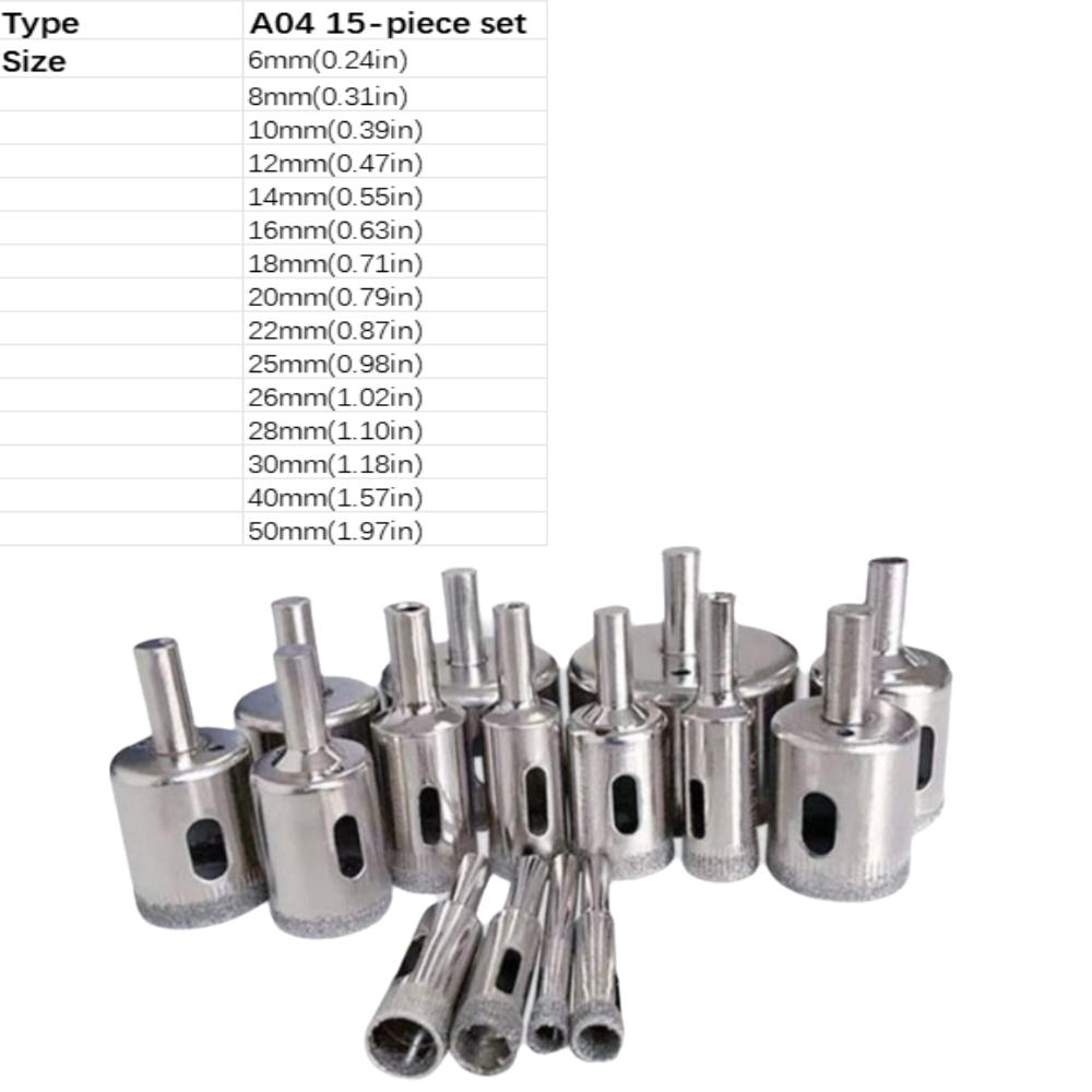 

Electroplated Bit Tile Wall Punch Large Size Punch Drill Bits Glass Punch Granite Processing Style C