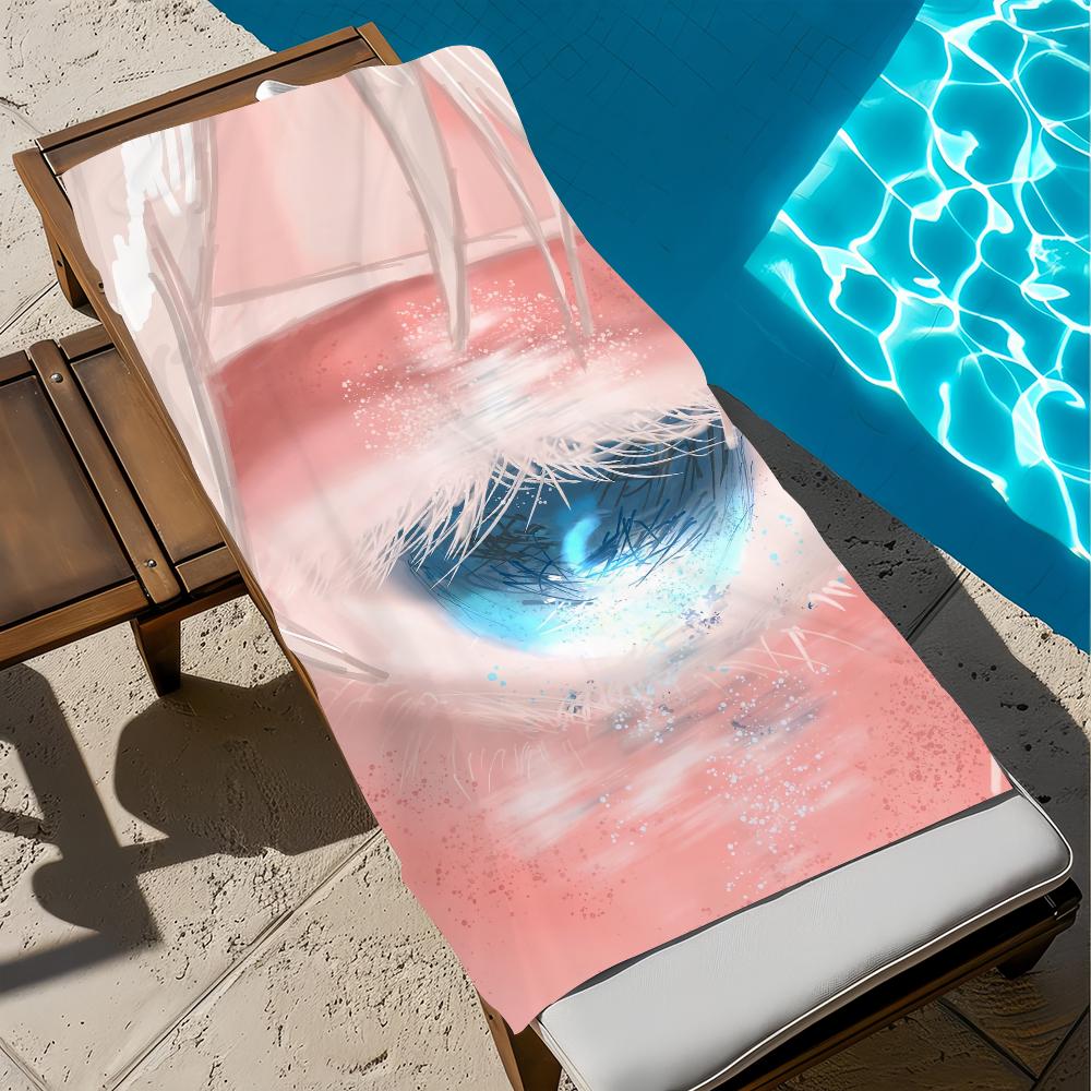 J-jujutsu-u Anime Gojo Handtuch Groß Schnelltrocknend Mikrofaser weich K-kaisen-n Strandhandtuch für Reisen Fitness Sauna Baden Camping
