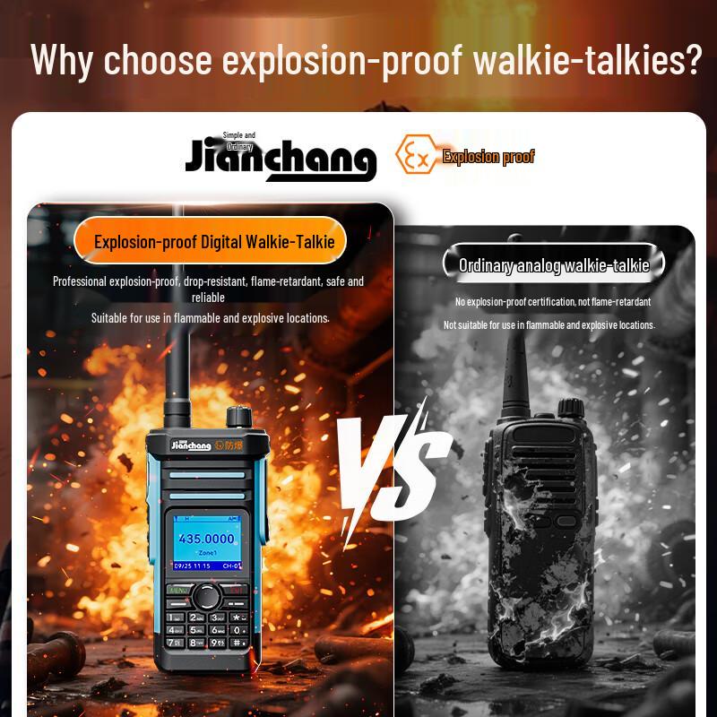 Jianchang TD-858DMR CT4 Explosion-Proof Digital Walkie-Talkie (CN version)