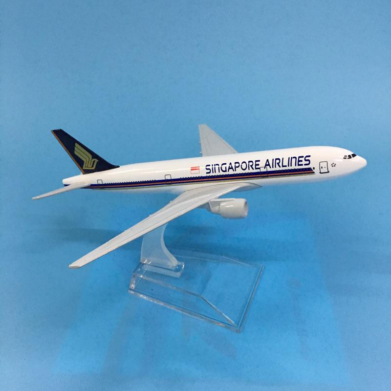 16/20cm Diecast Metal Aircraft Model, Singapore Airlines B777 B747 A380 Airplane Plane Model Toy for Display Collection