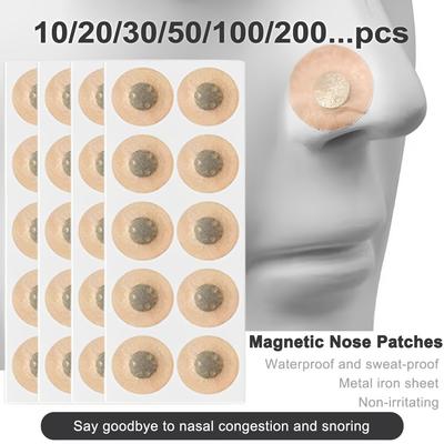 10/120 ks Magnetické nosní pásky Balení Proti chrápání Nosní dýchací pásky Přívod vzduchu Nosní páska Rozšiřovač nosu Samolepicí sada