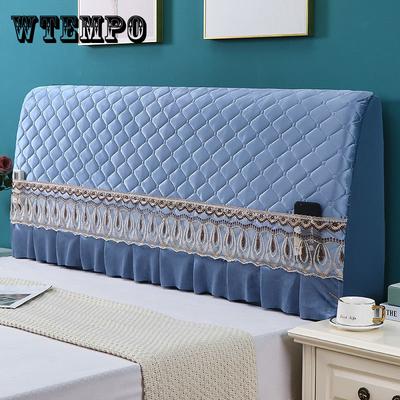 Home Decor Bed Lace Bedside Cover Smooth Quilt Bed Spreads Soft Warm Bag Headboard Covers Dust-proof Bedside Protective Cover
