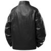 European size for spring and autumn new trendy casual zipper PU leather jacket stand-up collar cardigan leather jacket