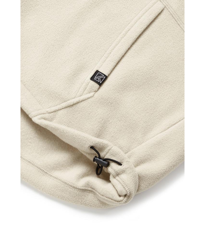 KULTE S-Script Logo Fleece Half Zip Crewneck_L.Beige