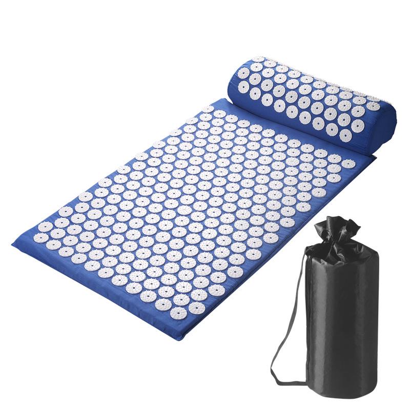 Yoga Acupressure Mat with Head Pillow for Muscle Relaxation and Massage