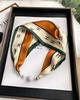 Magnetic Buckle Silk Scarf Headband Internet Celebrity New Magnetic Buckle Bracelet Small Long Women's Summer Casual Necklace Diamond Neck Band