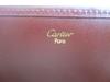 Authentic Cartier Must De Cartier Bordeaux Leather Flap Long Wallet #a786  Refurbished