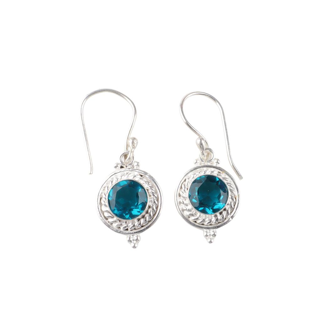 Apatite Gemstone 925 Sterling Silver Jewelry Handmade Earrings 3.0" Gift For Her EE-117-1