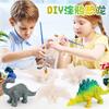 Children'S Three-Dimensional Graffiti Dinosaur Campus Learning To Draw Diy Hand-Painted Dinosaurs, Coloring Toys