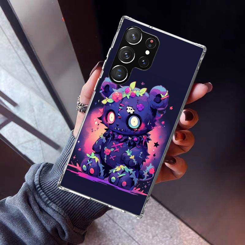 

Scary Bear Doll Dark Phone Case For Samsung Galaxy S26 S25 Edge S24 S23 Ultra S22 Plus S21 S20 FE Soft TPU Back Cover Funda Gala Samsung S25 Ultra
