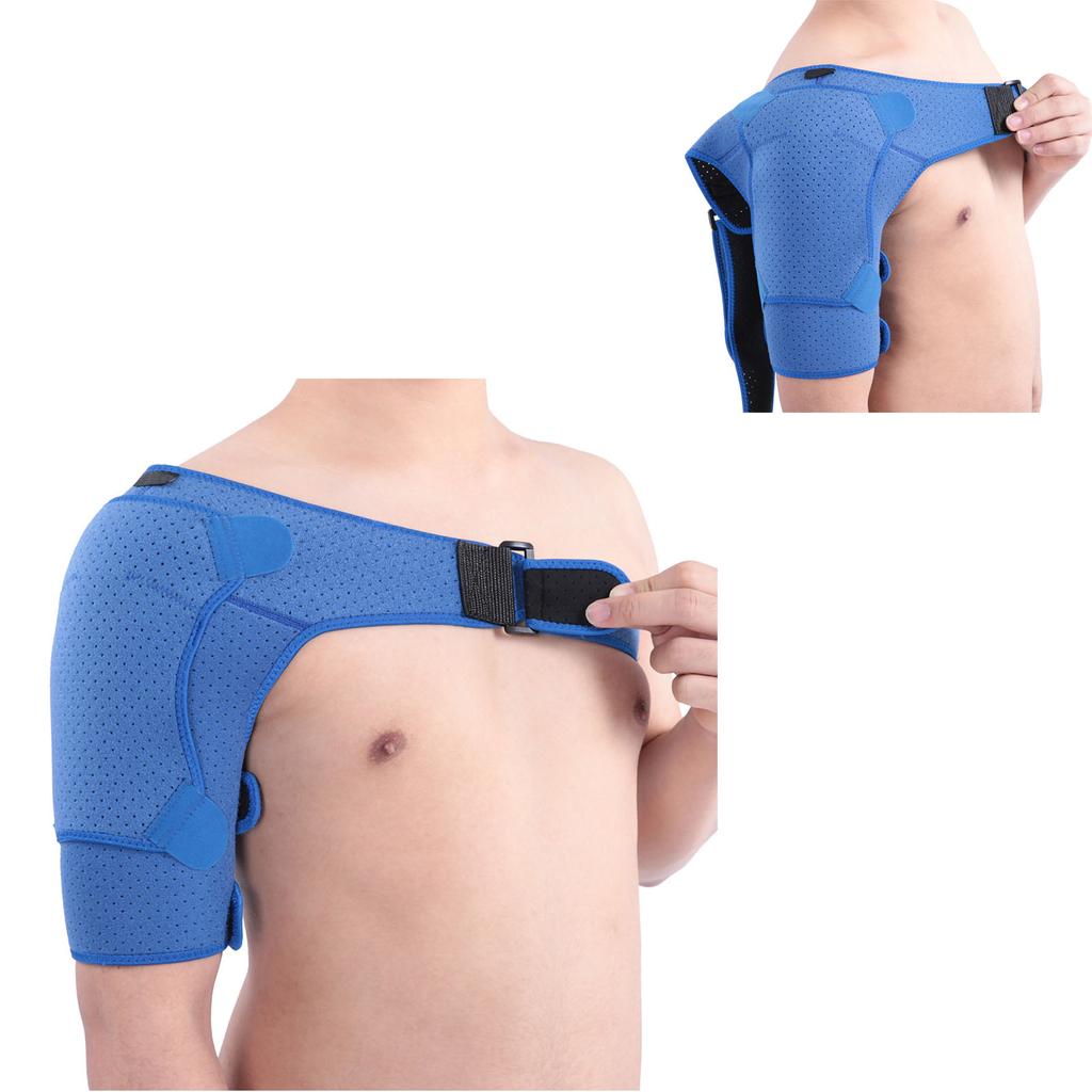 Shoulder Improved Pressurized Punched Breathable Shoulder Protector Small Size (28‑38in) Blu