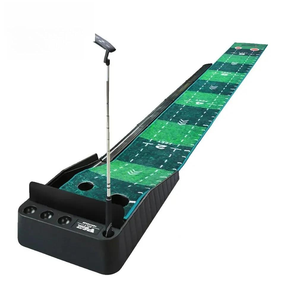 

TL021 3M Коврик для гольфа для паттинга Зеленый ковер Набор для практики паттером для гольфа Возврат мяча Мини-гольф Паттинг-грин Коврик для фервея