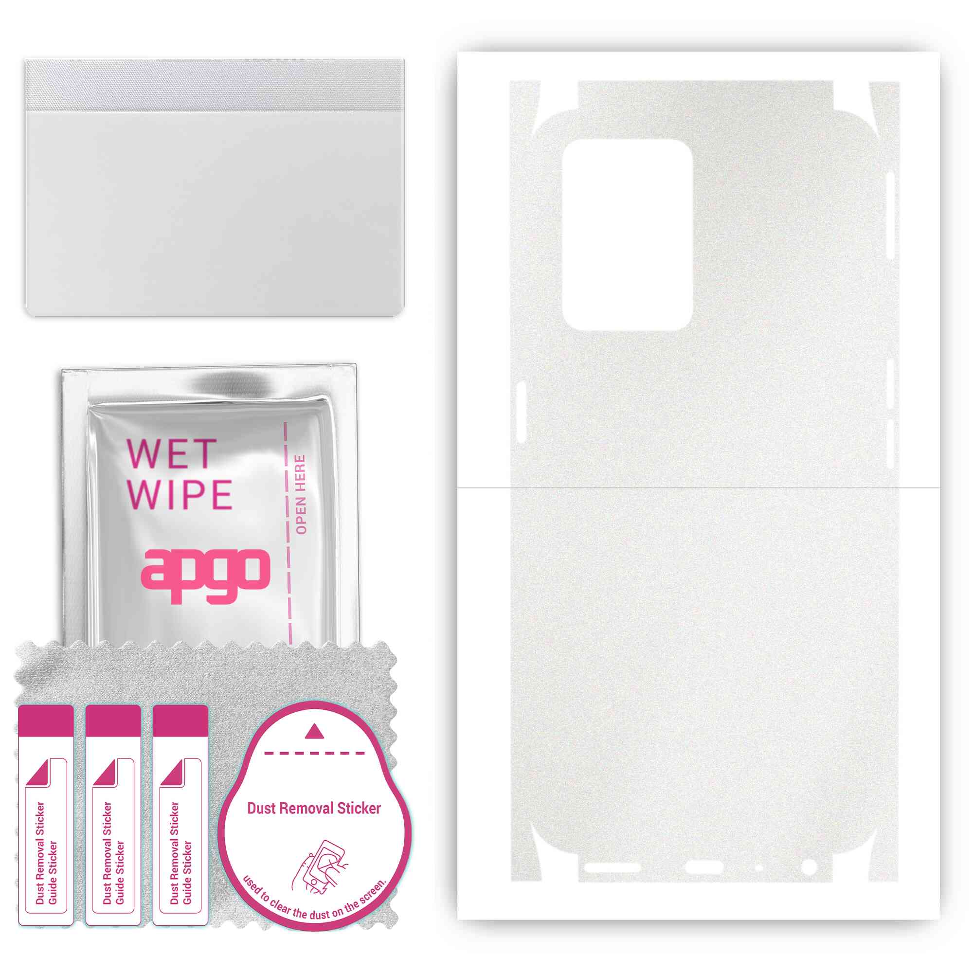 

apgo Protective Skin Sticker for the back+sides compatible with OnePlus Nord CE 2 Lite, Full Wrap Film, Foil, Vinyl - Pattern Matte Transparent