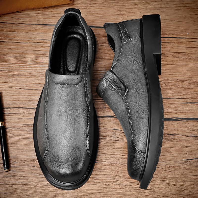 Herren Neue Frühling und Herbst Echtleder Freizeitschuhe