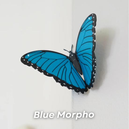 1 Set Climbing Ivy Refrigerator Magnet with Articulating Stems 3D Butterfly Simulated Vine Leaf Plants Fridge Magnet Kitchen Locker Decoration