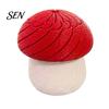Deformable Mushroom Figurine 3D Printed Slippery Figurine, Rotating Fidget Toy, Twisting Shape Desk Decor for Office and Home Desktop Toy