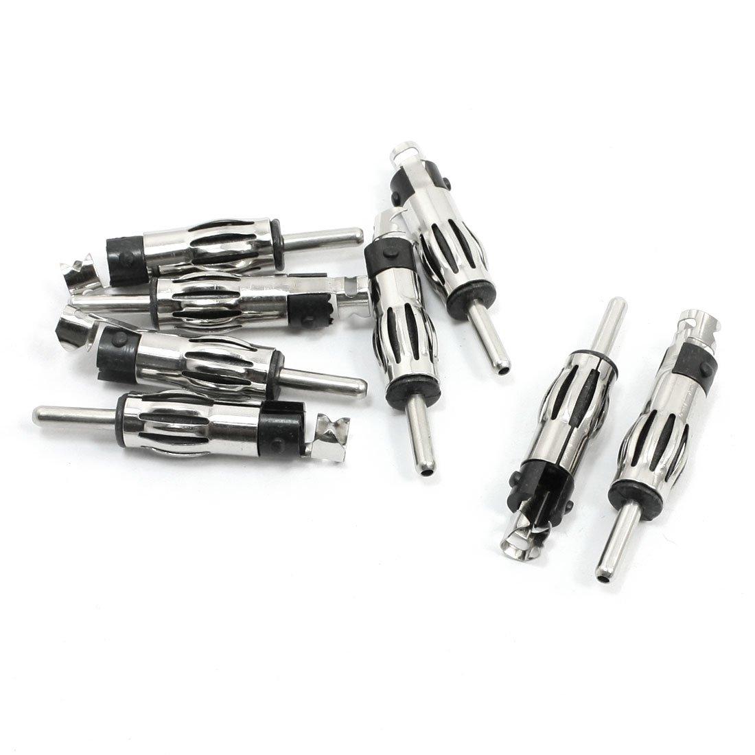 

uxcell 8pcs Car Radio Antenna Plug Car Radio Aerial Antenna Male Plug Adapter Car Radio Aerial Antenna AM/FM чёрный
