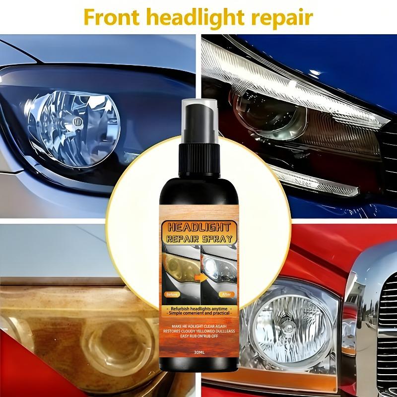 Car Lamp Restoration Polishing Kit - Headlight Scratch Remover & Oxidation Cleaner Repair Paste for Headlamp Assembly Polish Wax