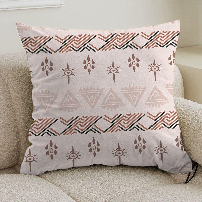 Double-sided bohemian print ethnic pillow cover sofa living room cushion cover geometric pillow square pillowcase