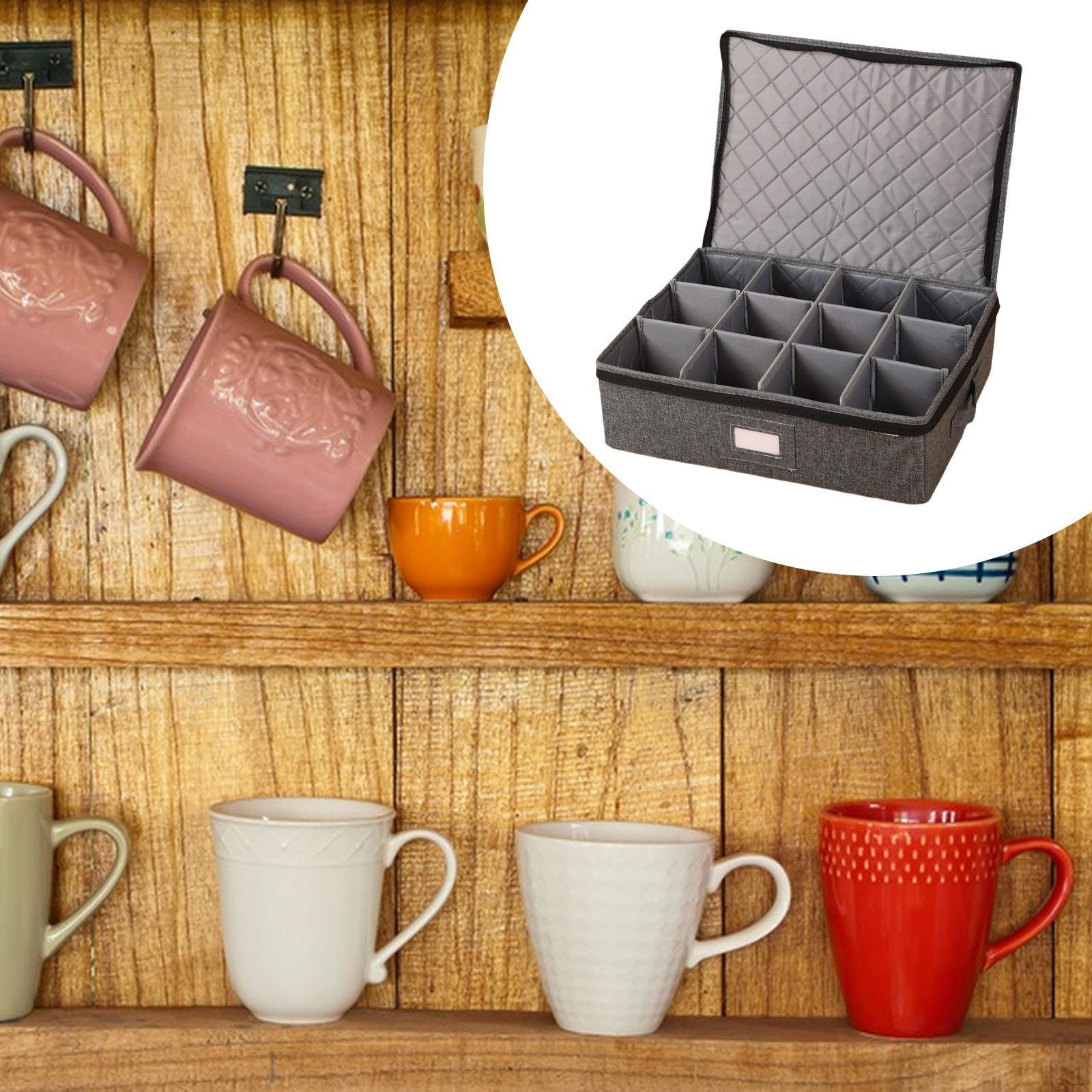 

Cup and Mug Storage Box Moving Boxes China Container Stackable for Dishes