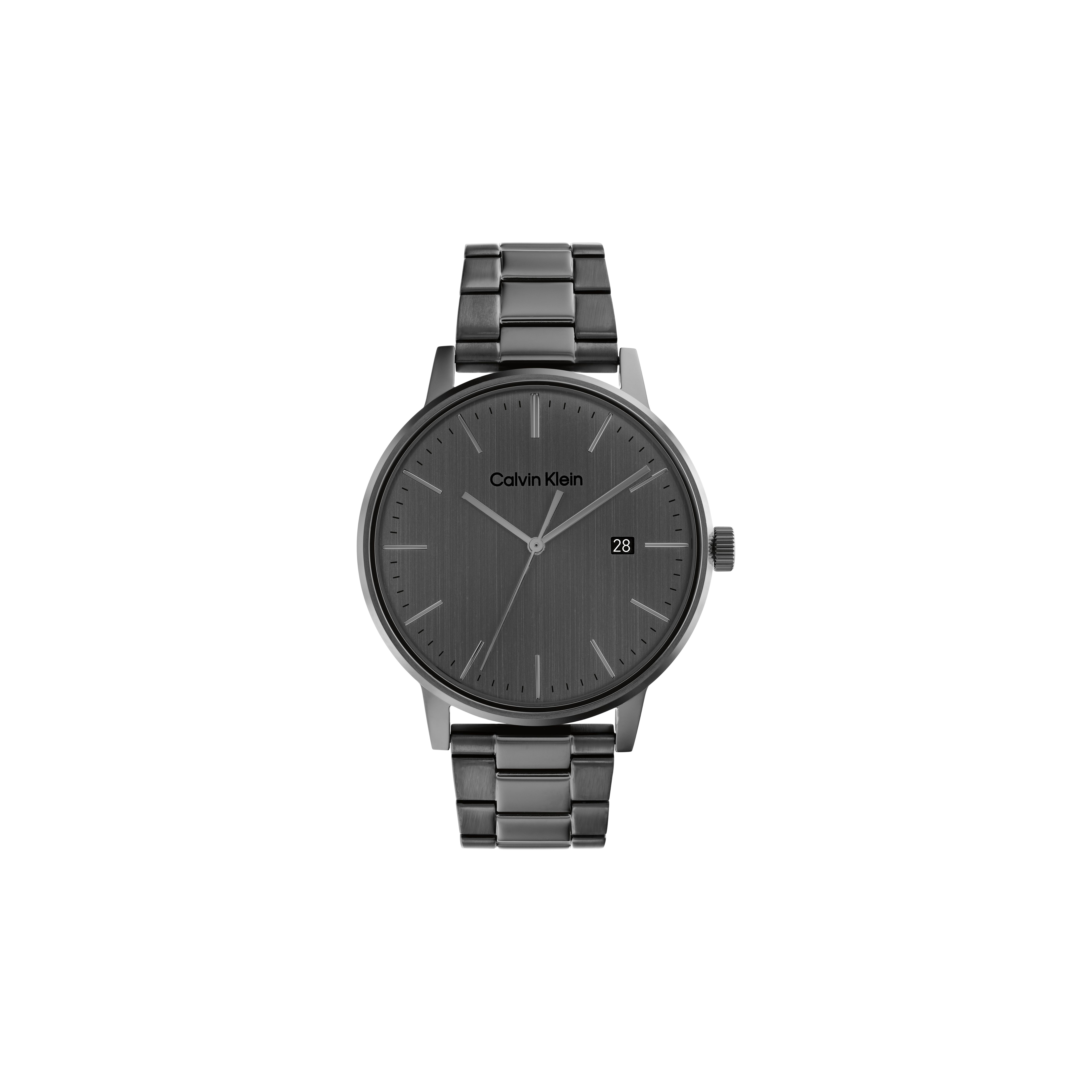 Calvin Klein Quartz Watch Steel Bracelet Gray Dial Men watches 25200054 Gray Dial