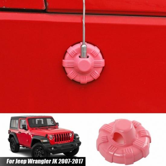 Pink Antenna Base Cover Trim Bezels Accessories For Jeep Wrangler JT JL JK 2007+