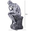 European Style Thinker Sitting Resin Sculpture Kawaii Thinker Doll Toy  Office