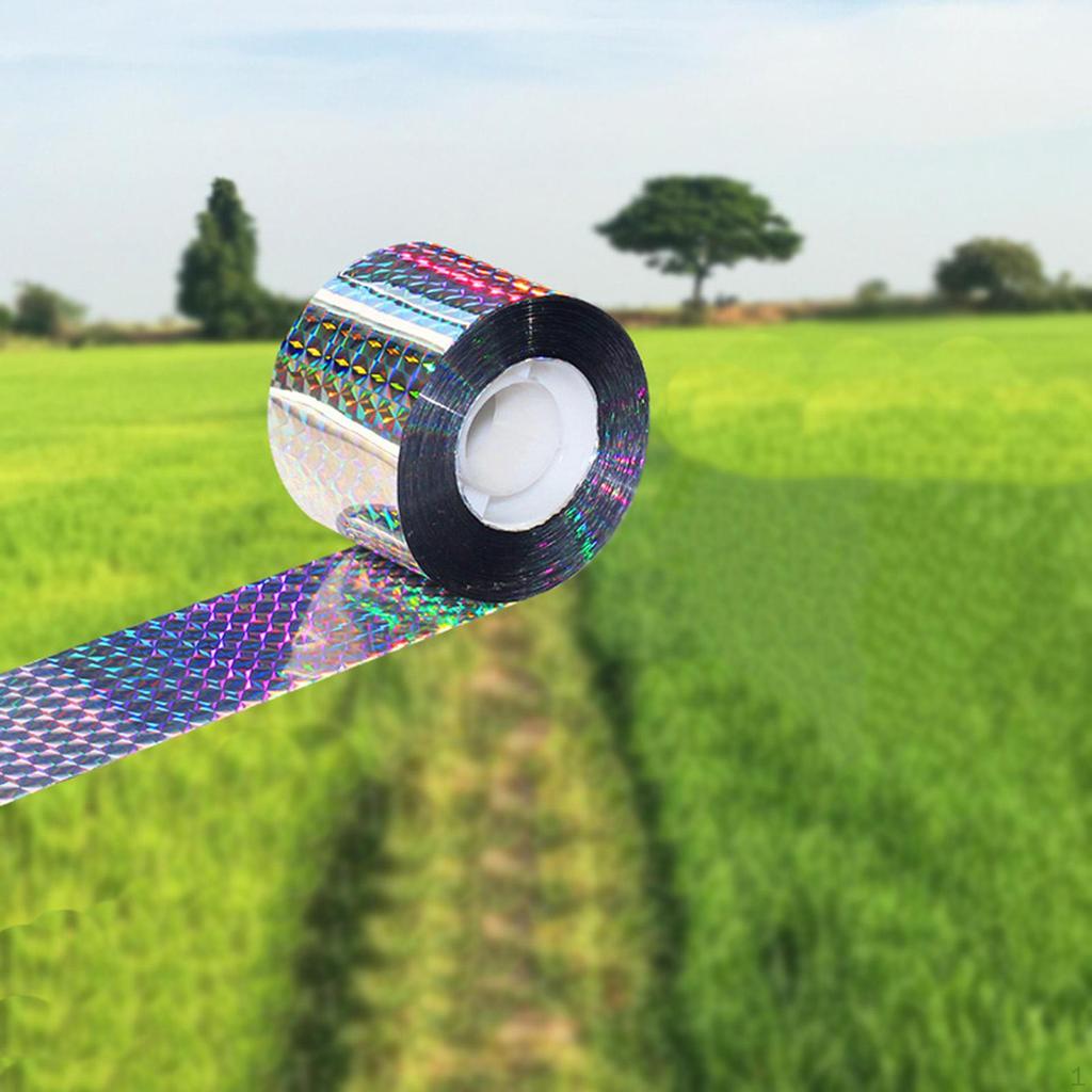 Bird Scare Tape Flash Stop Birds from Hitting Windows Double Sided Reflective for Pigeon Crows Goose