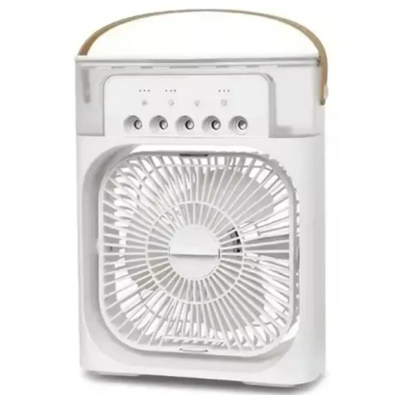 Three Gear Adjustable Fan USB Five Hole Multifunctional Desktop Atomizing Humidifier Night Light Air Cooler Five Hole Spray Fan