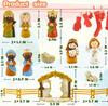 Nativity Scene Advent Calendar 24 Days New Year Countdown Calendar Gift Box Jesus Nativity Figurine Model Christmas Decorations