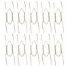 10Pcs W Type Hide Plate Hook Rustproof Steel Construction For Securely Hanging Dishes