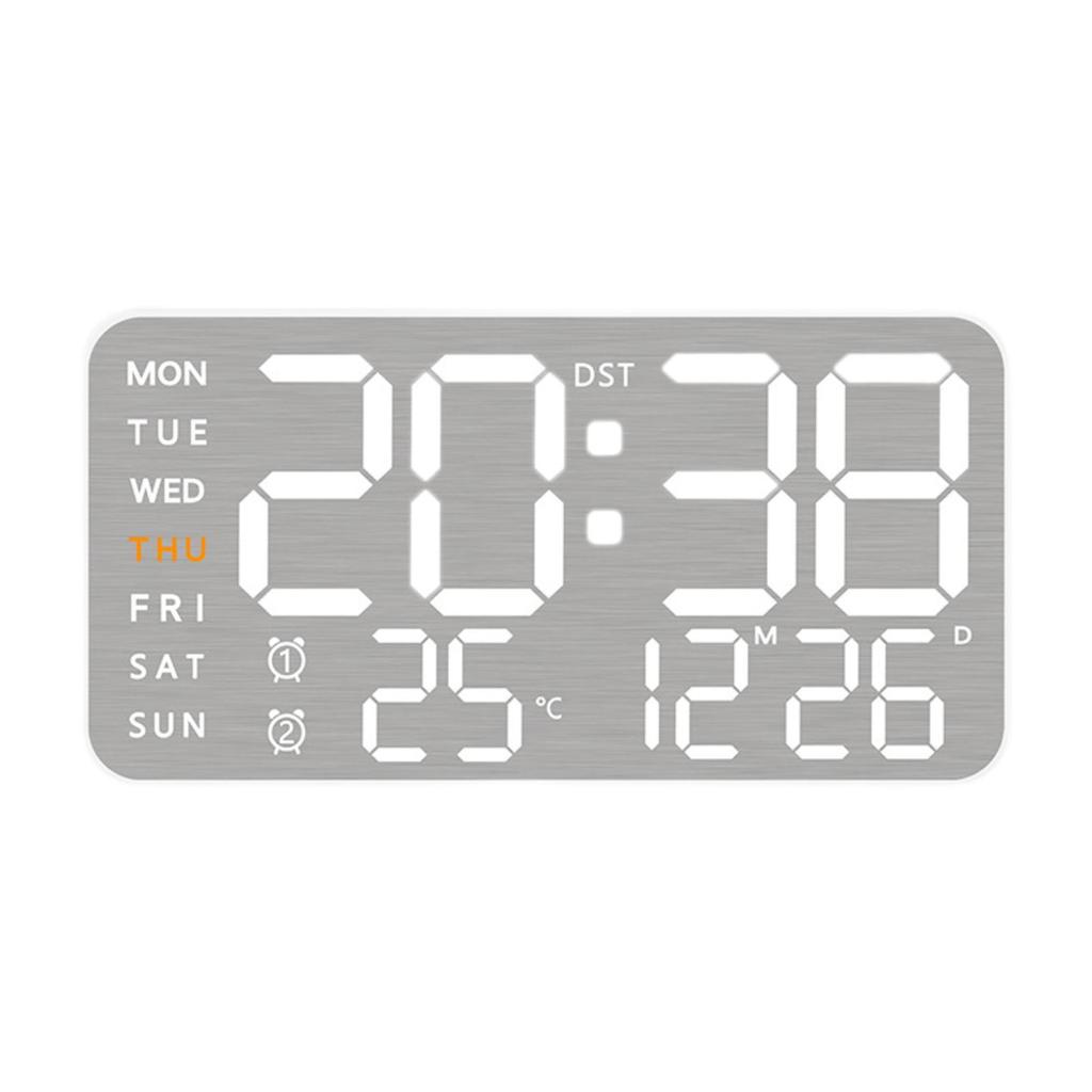 Digital Wall Clock with Week Month Date Display Modern Large Display Premium Feel Silent Table Clock for Room Office Decoration
