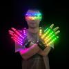 Colorful Remote-controlled Glove and Glasses Set, Multi-colored Glowing Gloves, Stage, Nightclub, Bar, KTV, Internet Celebrity, Flashing Gloves