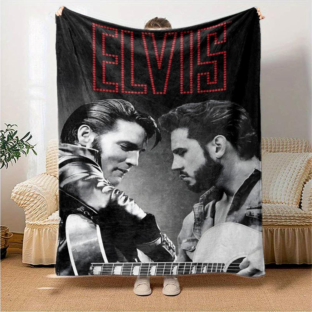 Elvis Presley Blanket Soft Warm Cozy Suitable For Office Bed Office Chair For All Occasions Stylish Decor Gift For Travel Home Birthdays