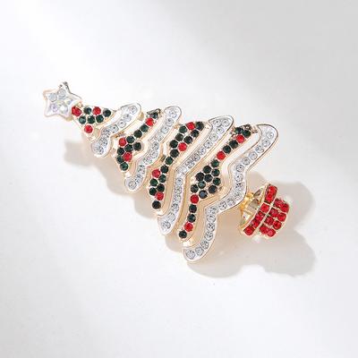Christmas Tree Brooch For Women Clothing Coat Jewelry Accessories Gifts