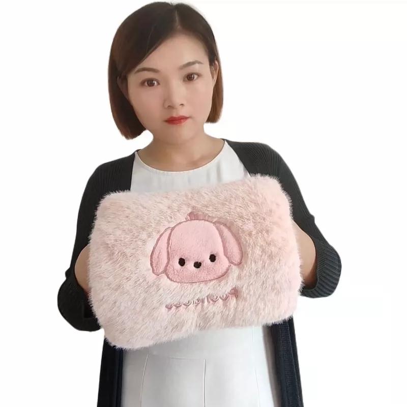Hot Water Bag Water Injection Thickened Explosion-Proof Warm Hands Warm Feet Hot Compress Belly Warming Irrigation Hand Warmer Student Plush Warm