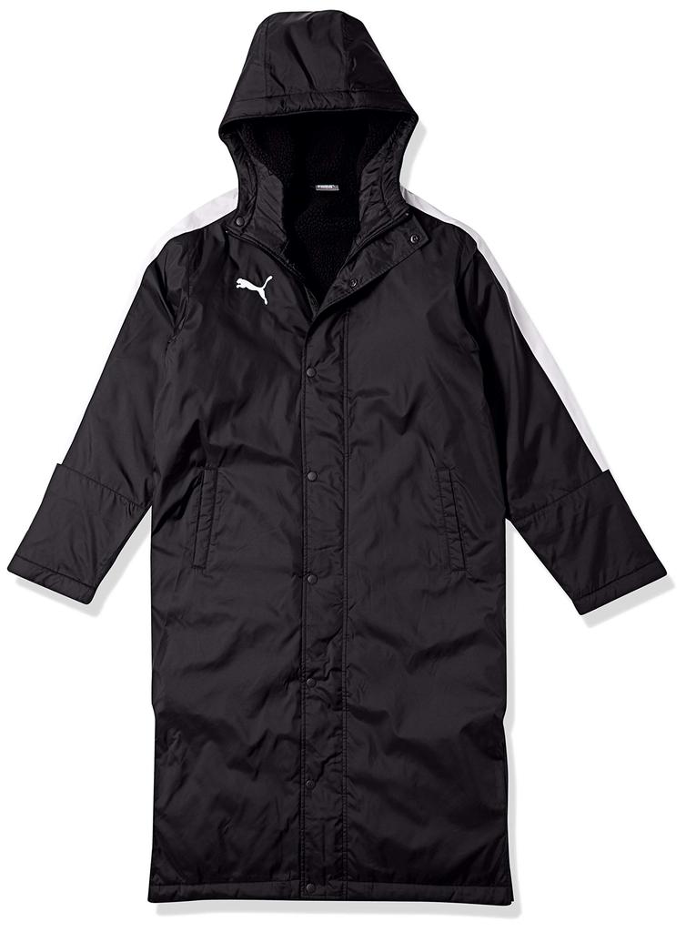 PUMA TT ESS PRO Long Boa 2023 Puma White Size M Coat, Men's, 654983, Fall/Winter Colorway, Black/Puma (01),