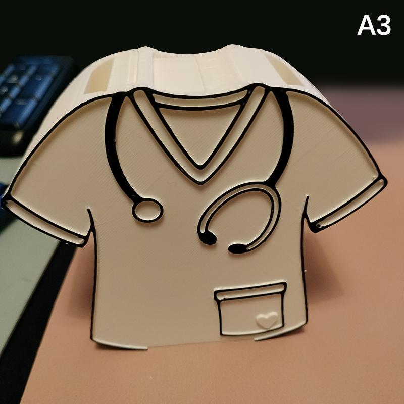 Portabolígrafos de Enfermera Diseño con Forma de Uniformes de Enfermera Organizador de Escritorio Regalo Perfecto Para Enfermeras Doctores Y Estudiantes de Medicina Regalos Para Enfermeras