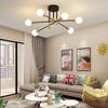 Żyrandol Industrial Semi Flush Mount Lampa wisząca Nowoczesna oprawa sufitowa do kuchni Jadalnia Sypialnia
