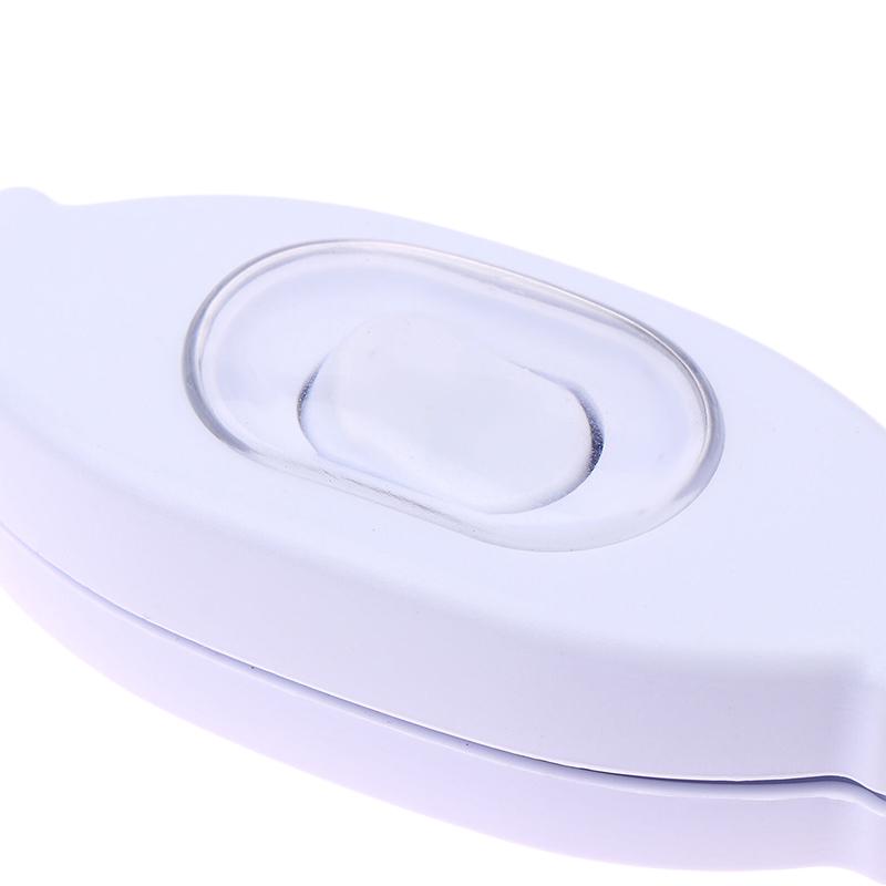 1 Pcs Waterproof In Line Switch Cord Switch Round Wire Silver Contact Double Cut Switch Dust Switch 3A 250V