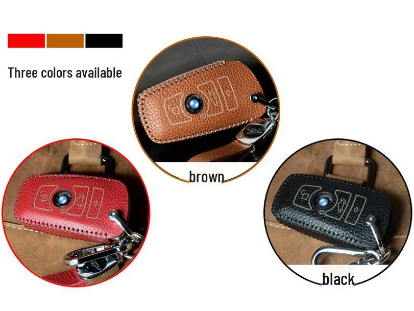 Premium Cowhide Key Case for BMW 3 Series 2013-2018, 2 Series, and 1 Series