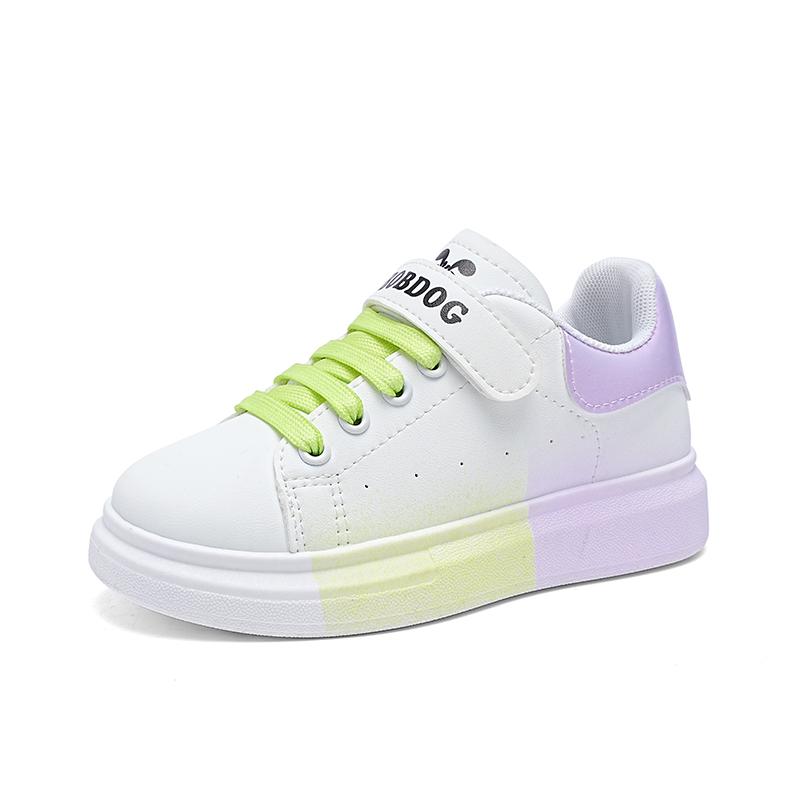 Children Shoes Girls Sneaker Design Autumn Leather Colorful Kids Daily Sneaker Platform Walking Sports Girls Casual Shoes 37