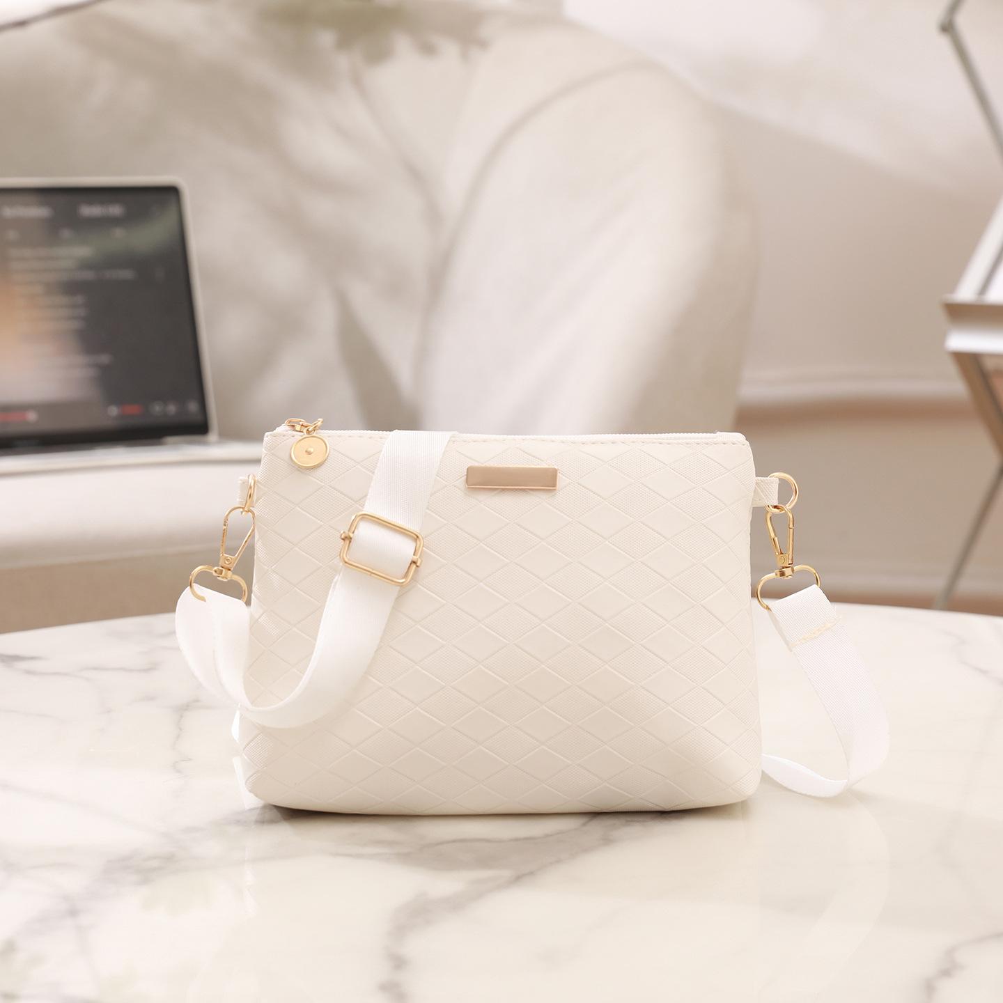 Minimally Designed Women s Bag Korean Version Classic Versatile Casual Cross-border Shoulder Bag Embossed Women s Bag