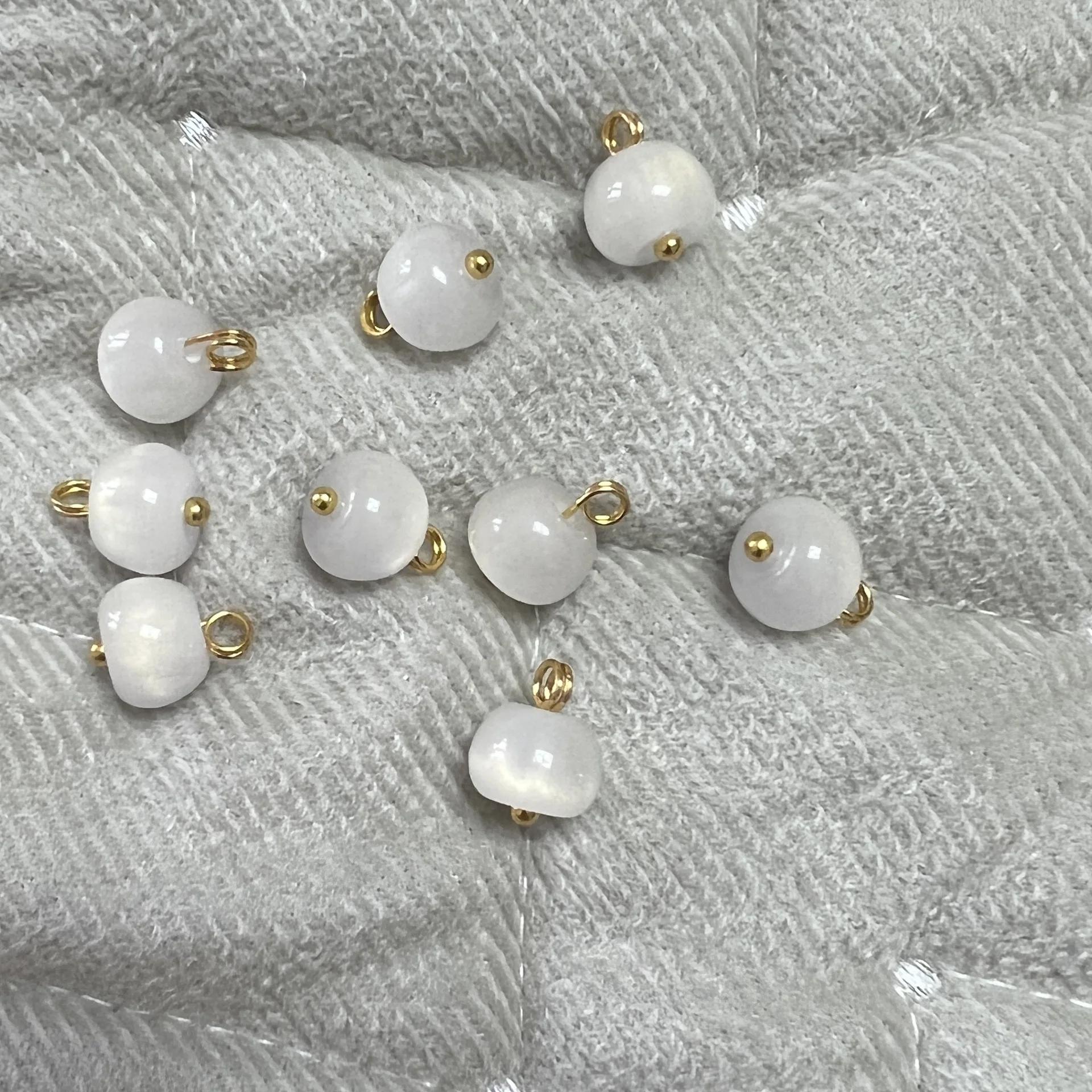 

10 шт./лот ґудзики у формі яблука 11 мм маленькі ґудзики на хвостовику із смоли Аксесуари для сорочки Багатоцільові декоративні намистини 11mm білий