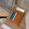 Simple Solid Color Passport Cover Multifunctional Pu Leather Card Holder Passport Clip Airplane Check-In Ticket Folder Travel