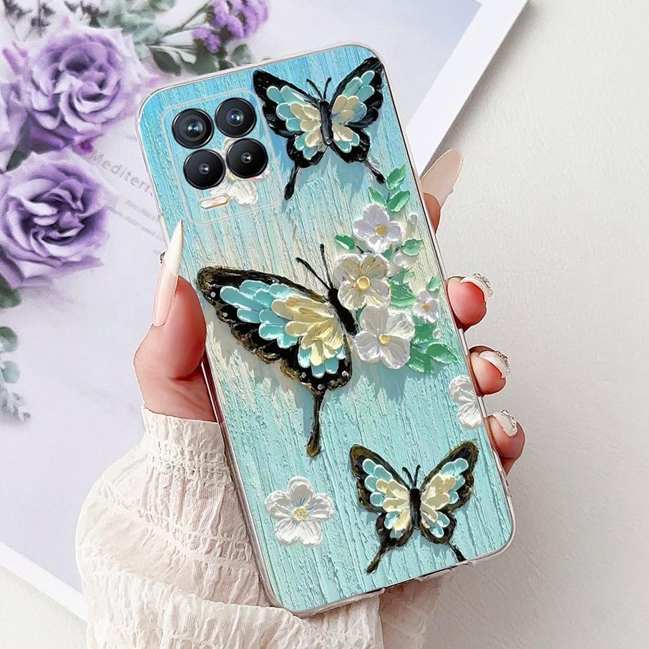 Cute Cat Fashion Painted Cover For Realme 8 Case Cover For Realme 8 Pro Soft Silicone Phone Case For Realme8 5G Realme 8i Bumper