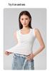 Tencel Lyocell Wide Shoulder Tank Top - Sleeveless, Cool, Skin-friendly, Versatile Base Layer (No Bra Pads).